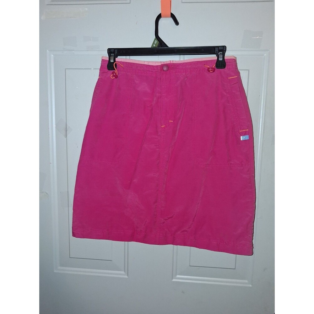 Genuine Girl Y2K Pink Convertible Skirt  Junior Sz 16 Zip-Off Hem Utility AS IS